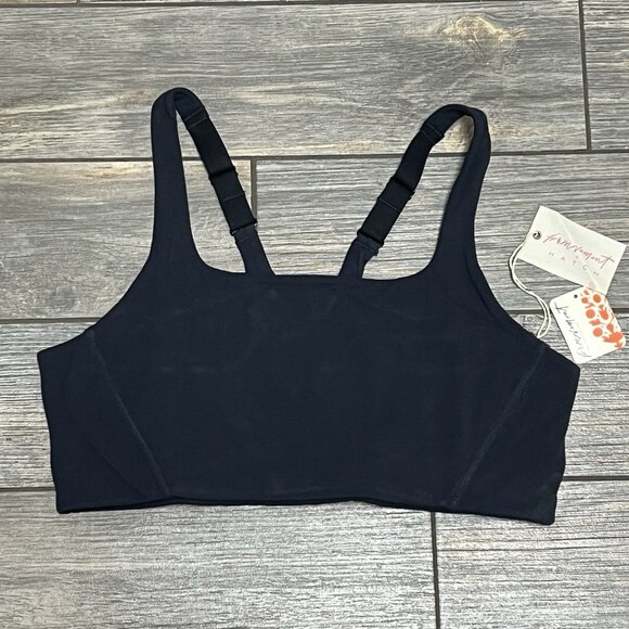 NWT $68 Free People X Hatch Maternity Bra Medium Black Never Better Square Neck - Picture 5 of 15